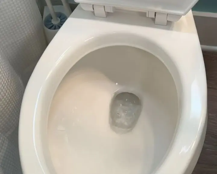 why is my toilet water cloudy