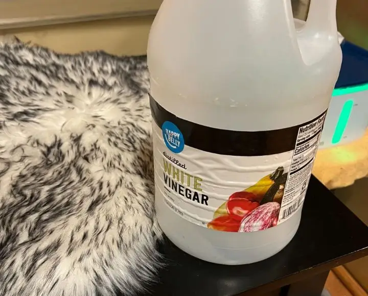 does vinegar remove bleach stains from carpet