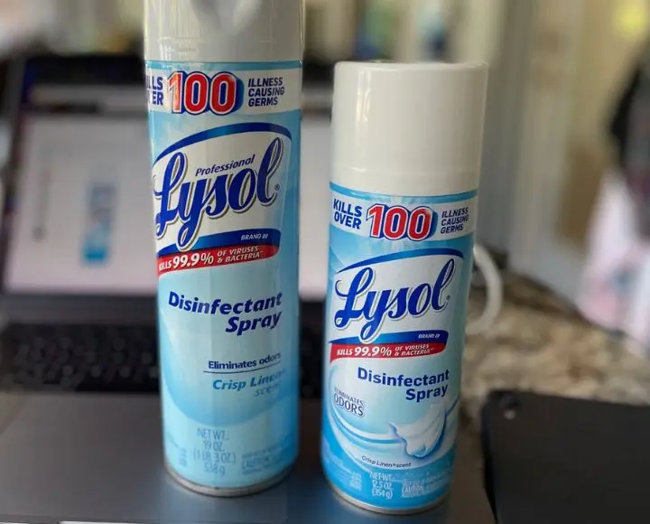 get rid of lysol smell
