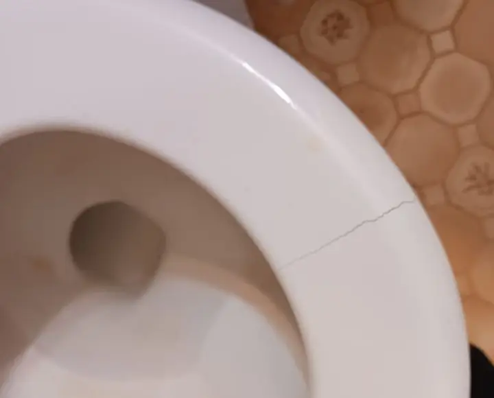why toilet seat crack