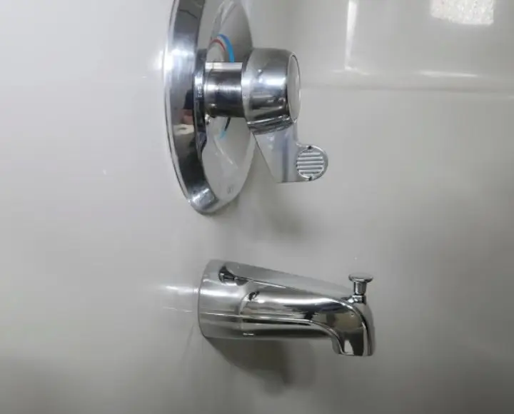 tub spout not flush with wall
